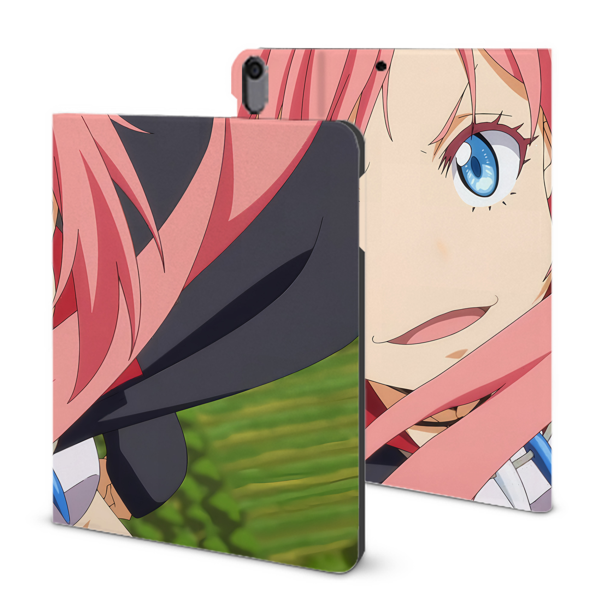 （画像用） 転スラ Regarding Reincarnated to Slime IPad ケース ブック型 PUレザー TPU 耐衝撃 軽量 薄型 ペン収納なし 全面保護 IPad 各モデル対応